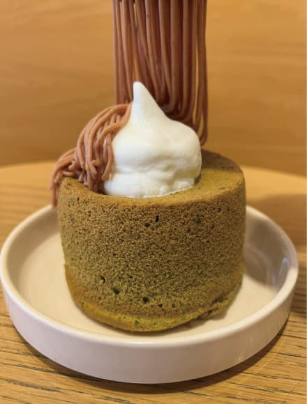 森ノ宮の北海道カフェささるの期間限定メニュー抹茶モンブラン