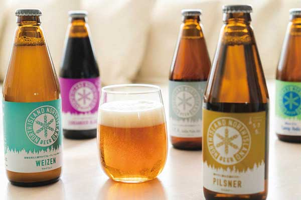 森ノ宮キューズモールの北海道カフェささるの美味しさを支える北海道の仲間、NORTH ISLAND BEERさん
